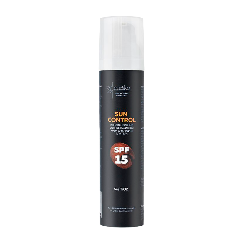 Инновационный солнцезащитный крем Sun Control SPF 15 MiKo, 100 мл